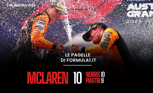  Norris domina e la Ferrari reagisce in Austria. Sorpresa Bortoleto: le pagelle del GP  -  Norris domina e la Ferrari reagisce in Austria. Sorpresa Bortoleto: le pagelle del GP 