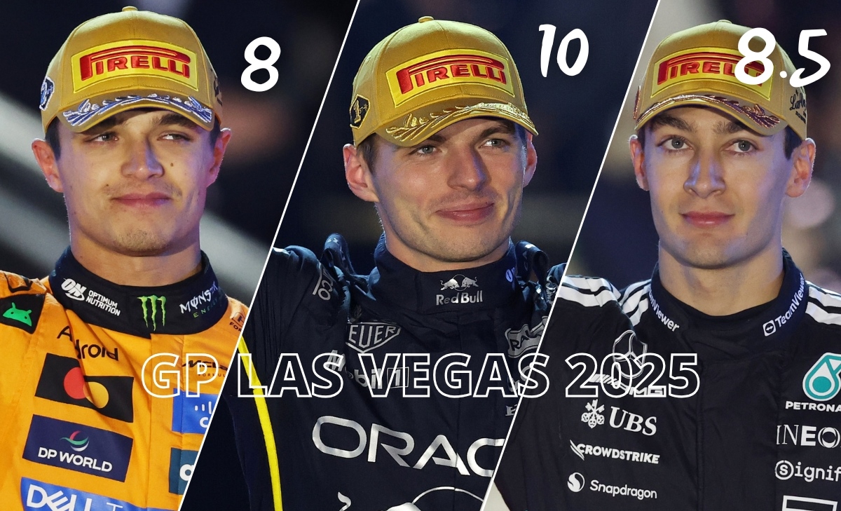  Verstappen domina a Las Vegas, disastro McLaren. Ferrari arranca: le pagelle del GP 