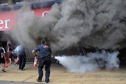 31 feriti per incendio box Williams - Gp Spagna - Incendio box Williams