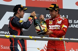 Gp Germania - Gara - Gp Germania - Gara - Podio - Alonso Vettel