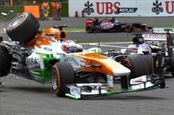 Ma era uno scherzo la penalità di Maldonado? - Incidente tra Maldonado e Di Resta