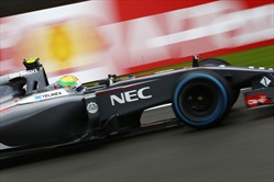 Gp Belgio 2014 - Qualifiche - Esteban Gutierrez - Sauber C33 Ferrari