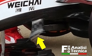 Gp Silverstone: la Ferrari aggiunge due profili sopra allo splitter - Gp Silverstone: la Ferrari aggiunge due profili sopra allo splitter