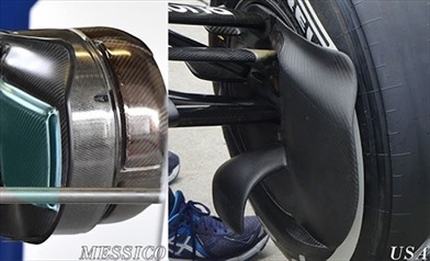 Gp Messico: la Williams amplia le prese d'aria dei freni anteriori - Gp Messico: la Williams amplia le prese d'aria dei freni anteriori