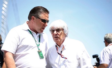Ecclestone out, il futuro della F1 secondo Zak Brown - Zak Brown e Bernie Ecclestone
