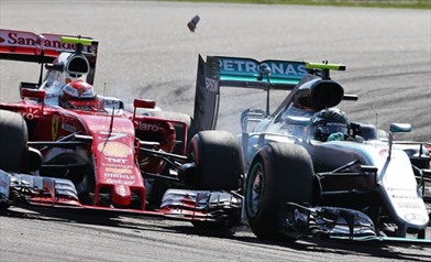 Incidenti e penalità, le novità 2017 - Contatto Rosberg Raikkonen GP Malesia