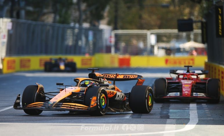 GP Azerbaijan 2024, McLaren, Ferrari