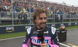 Alonso: «Voglio condurre la gara almeno un giro. Il ritmo? Se confermiamo quello di venerdì...»