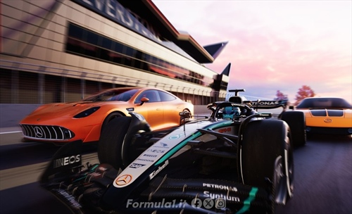 Anche la Mercedes si tinge d'arancio: la nuova livrea per Silverstone