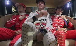 «Andiamo in discoteca»; il siparietto tra Verstappen e Leclerc nel dopo gara di Las Vegas