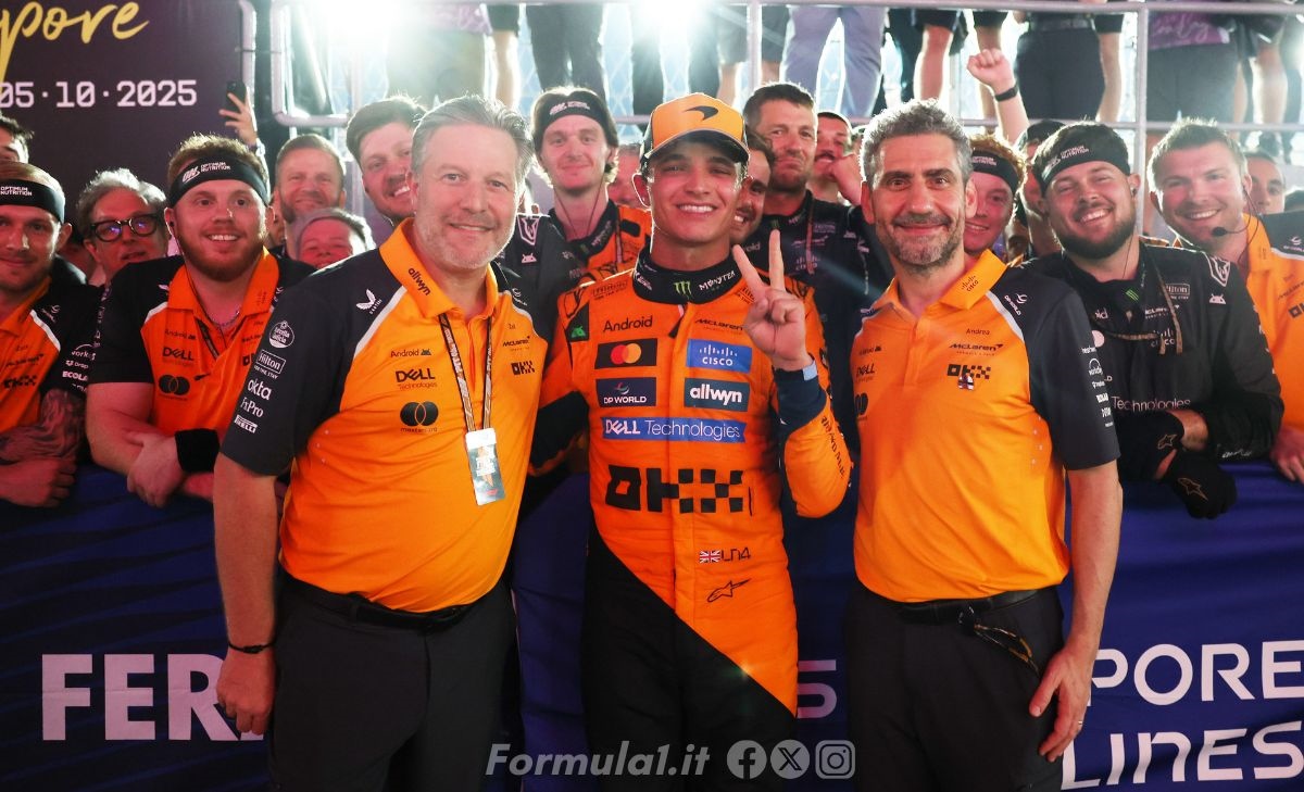 McLaren, Norris, Brown