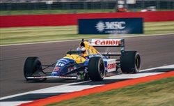 Button al volante della FW14B di Mansell: «Dannatamente veloce. Non so come facessero»