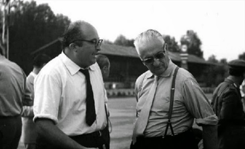 Carlo Chiti con Enzo Ferrari