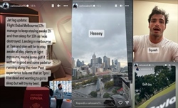 «Caffeina, film e tanta luce». Sainz verso l'Australia spiegando le regole anti-jet lag - Carlos Sainz e il jet leg
