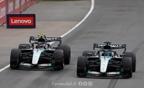 Ci saranno le «papaya rules» in Mercedes? La reazione dopo il Canada - Ci saranno le «papaya rules» in Mercedes? La reazione dopo il Canada