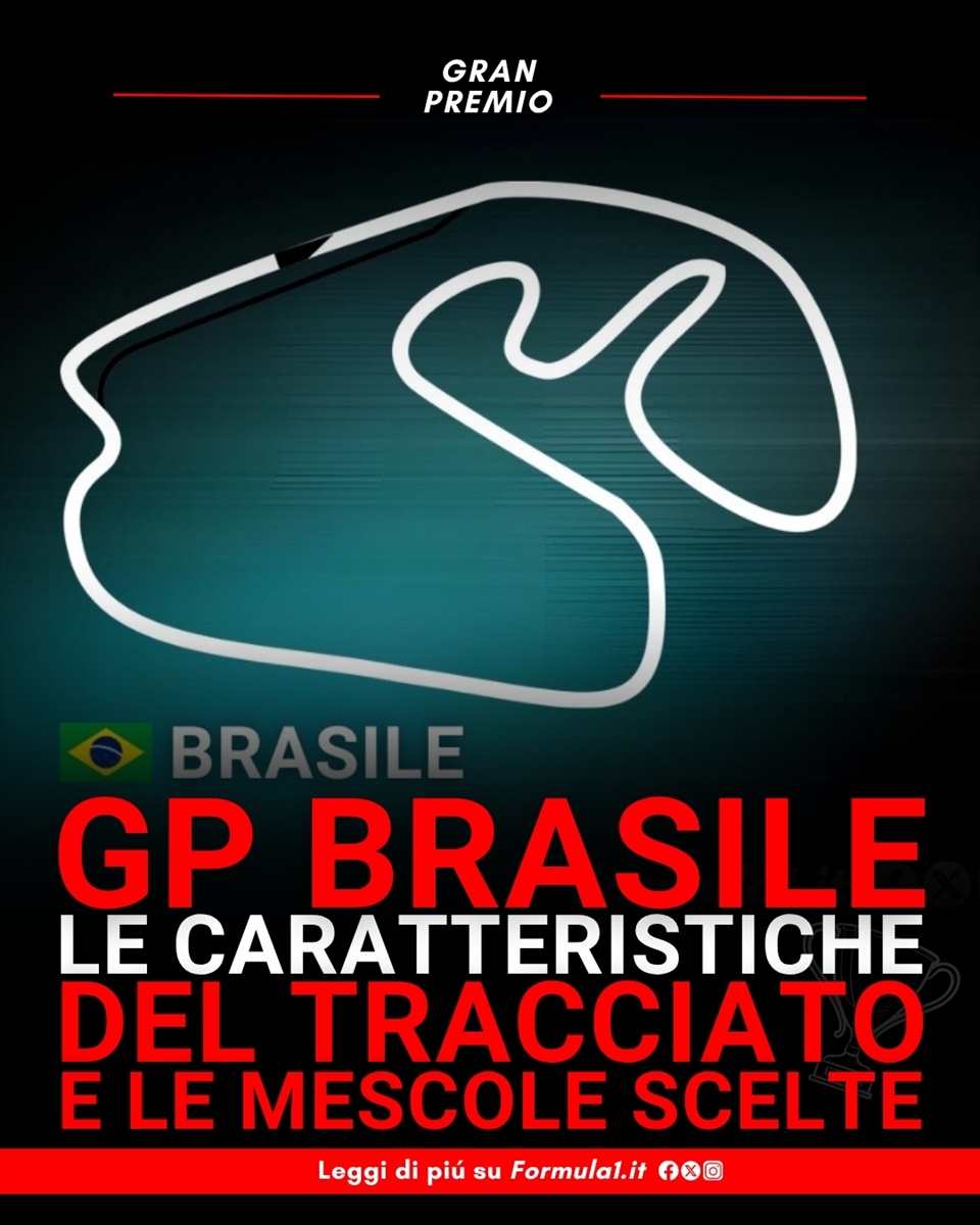 GP Brasile - Le caratteristiche del tracciato e le mescole scelte