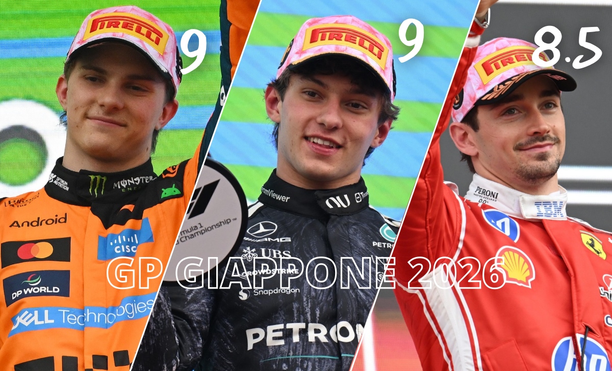 F1, Antonelli fortunato a Suzuka. Rediviva McLaren, Ferrari arranca: le pagelle del GP 