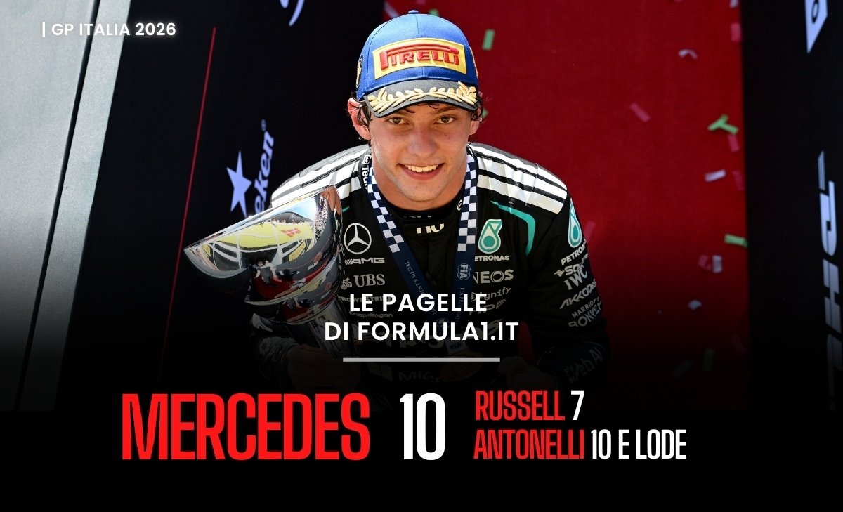 F1, Antonelli incanta Monza. Disastro con tensione per Ferrari: le pagelle del GP
