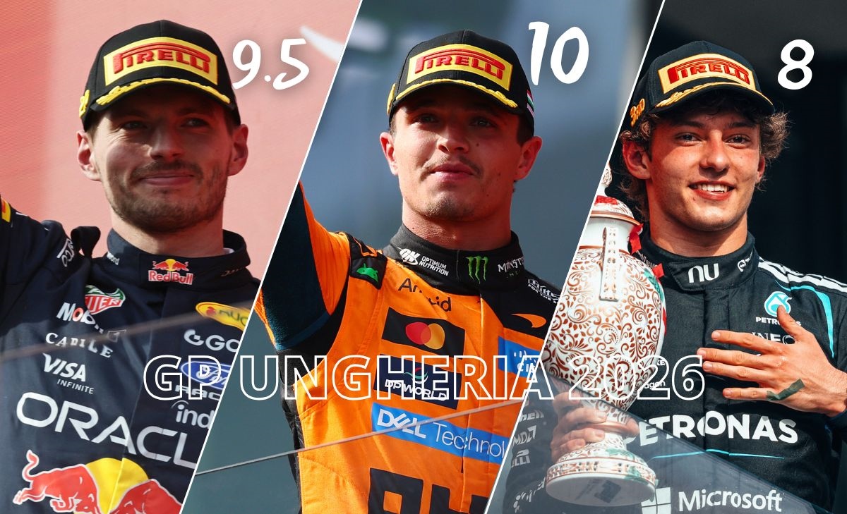 F1, Ferrari doccia fredda a Budapest, Norris torna e Max esalta: le pagelle del GP