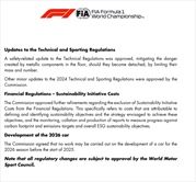 F1: La Commissione apporta importanti modifiche al regolamento per i prossimi anni, i dettagli - F1: La Commissione apporta importanti modifiche al regolamento per i prossimi anni, i dettagli