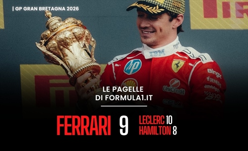 F1, Leclerc risorge a Silverstone. Antonelli stile Villeneuve: le pagelle del GP - F1, Leclerc risorge a Silverstone. Antonelli stile Villeneuve: le pagelle del GP