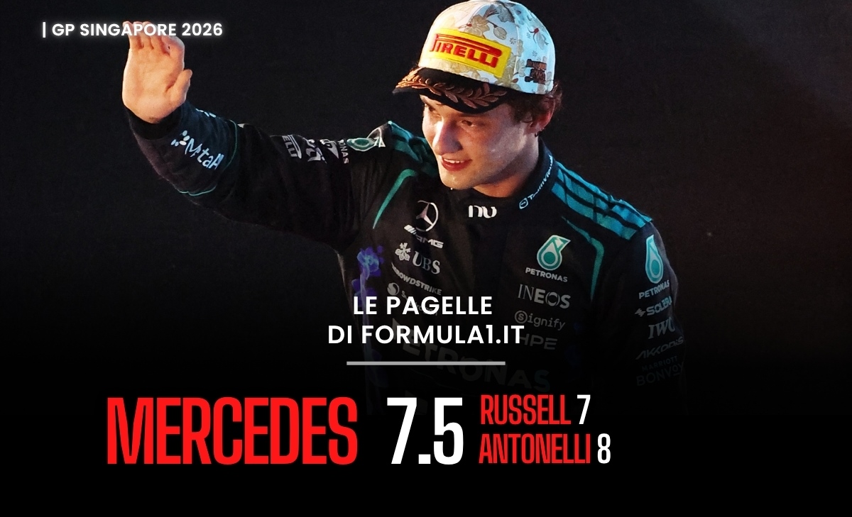 F1, Verstappen domina Singapore, Hamilton fa mea culpa. Antonelli vola
