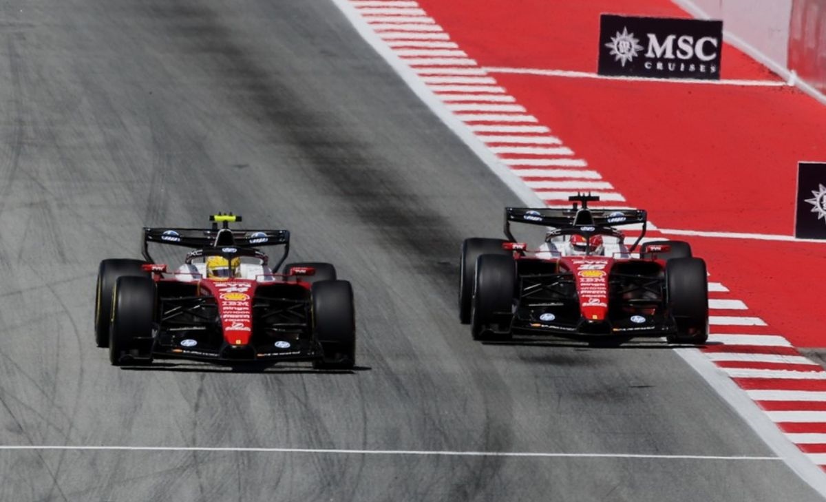 Ferrari, Leclerc, Hamilton,