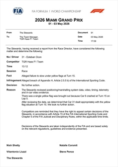 FIA, piloti negligenti a Miami: le decisioni dei commissari - FIA, piloti negligenti a Miami: le decisioni dei commissari