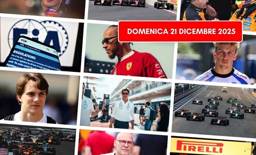 Formula 1, il punto di domenica 21 dicembre 2025: 