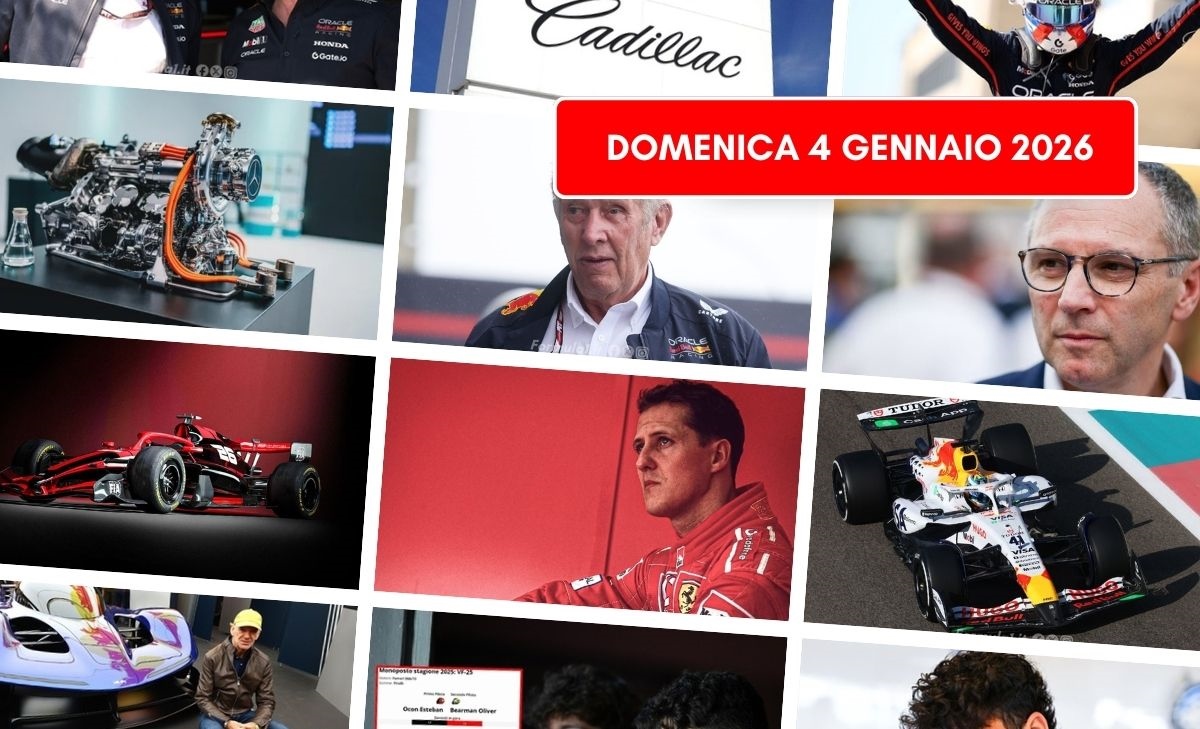 Formula 1, il punto di domenica 4 gennaio 2026: 