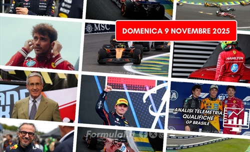 Formula 1, il punto di domenica 9 novembre 2025: 