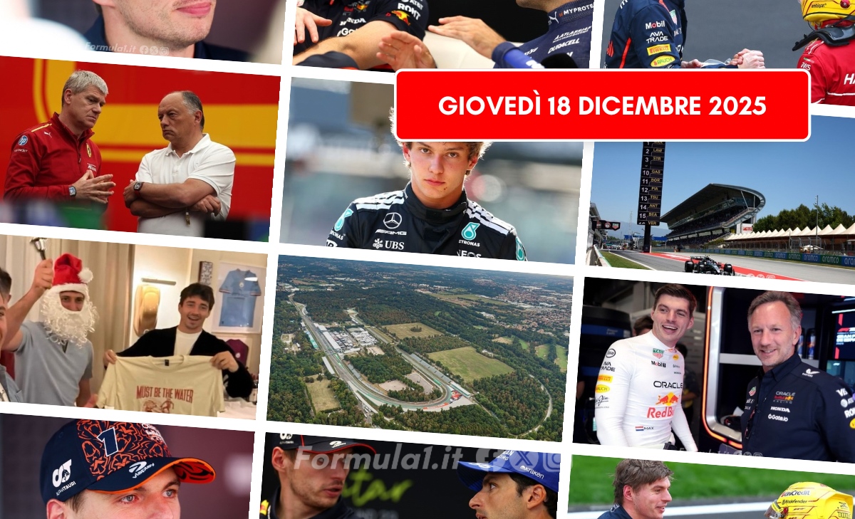 Formula 1, il punto di giovedì 18 dicembre 2025: