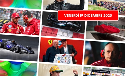 Formula 1, il punto di giovedì 19 dicembre 2025:
