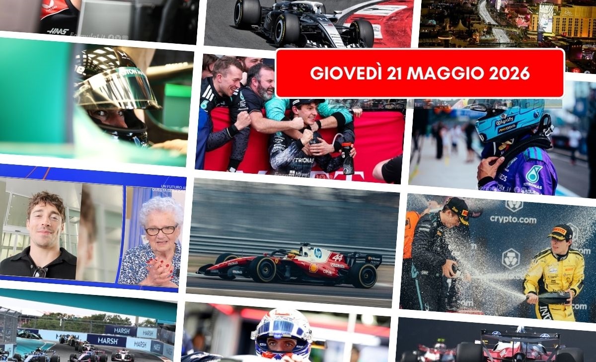 Formula 1, il punto di giovedì 21 maggio 2026: si torna in pista 