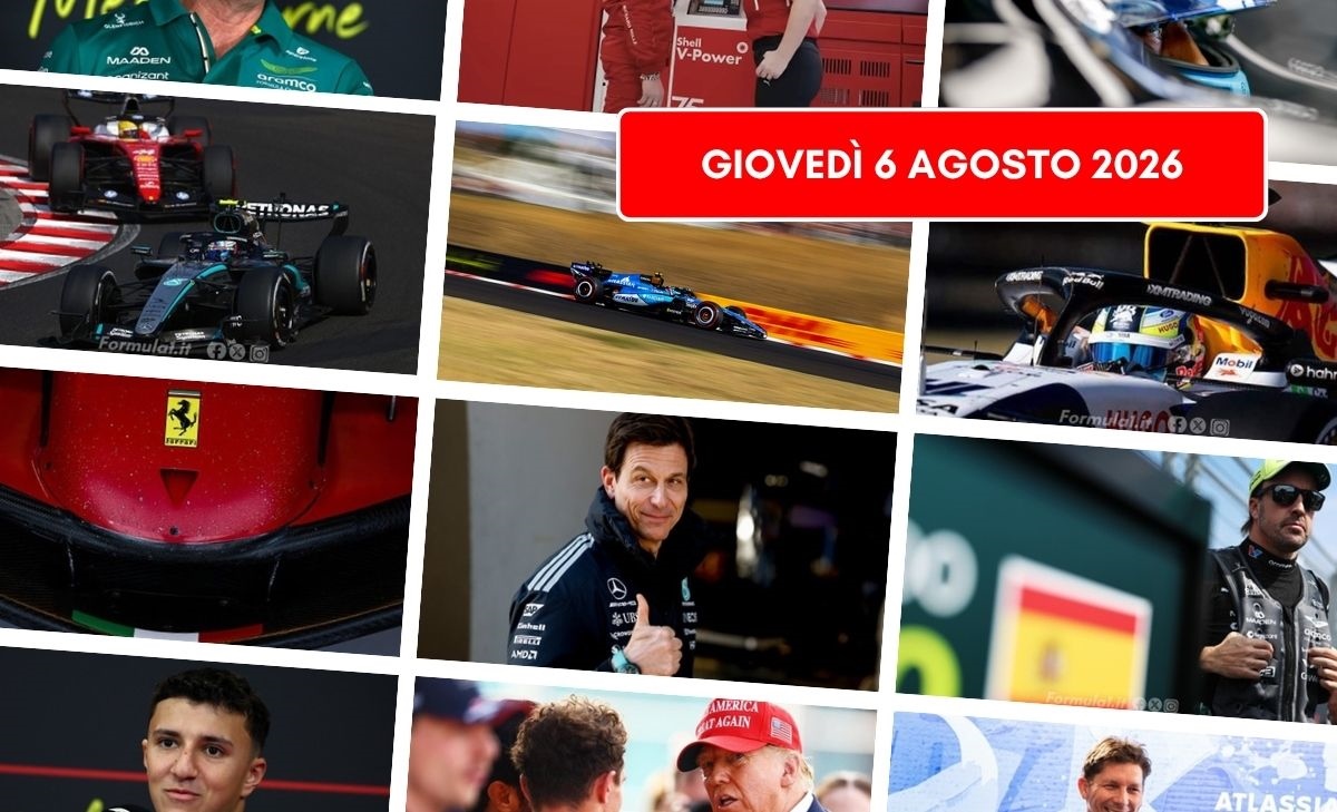 Formula 1, il punto di giovedì 6 agosto 2026: tra nuovi arrivi e gradite conferme