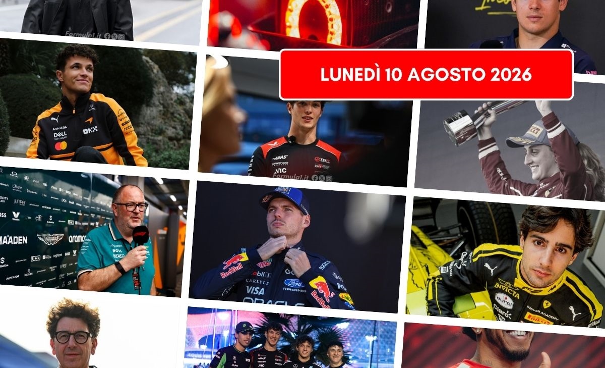 Formula 1, il punto di lunedì 10 agosto 2026