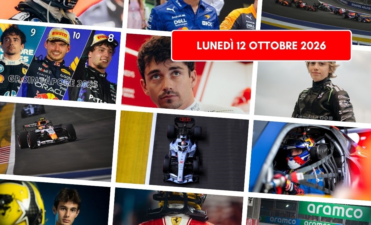 Formula 1, il punto di lunedì 12 ottobre 2026