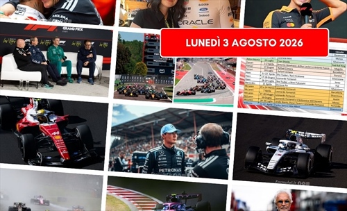 Formula 1, il punto di lunedì 3 agosto 2026