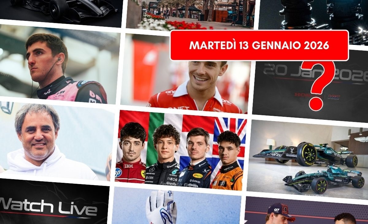 Formula 1, il punto di martedì 13 gennaio 2026: 