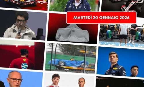 Formula 1, il punto di martedì 20 gennaio 2026: 