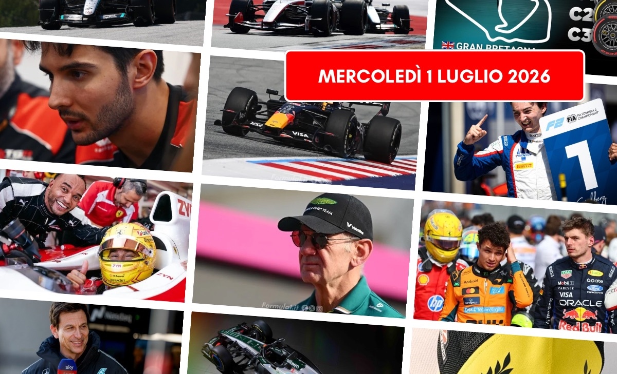 Formula 1, il punto di mercoledì 1 luglio 2026: tra nuovi ricordi e conferme 