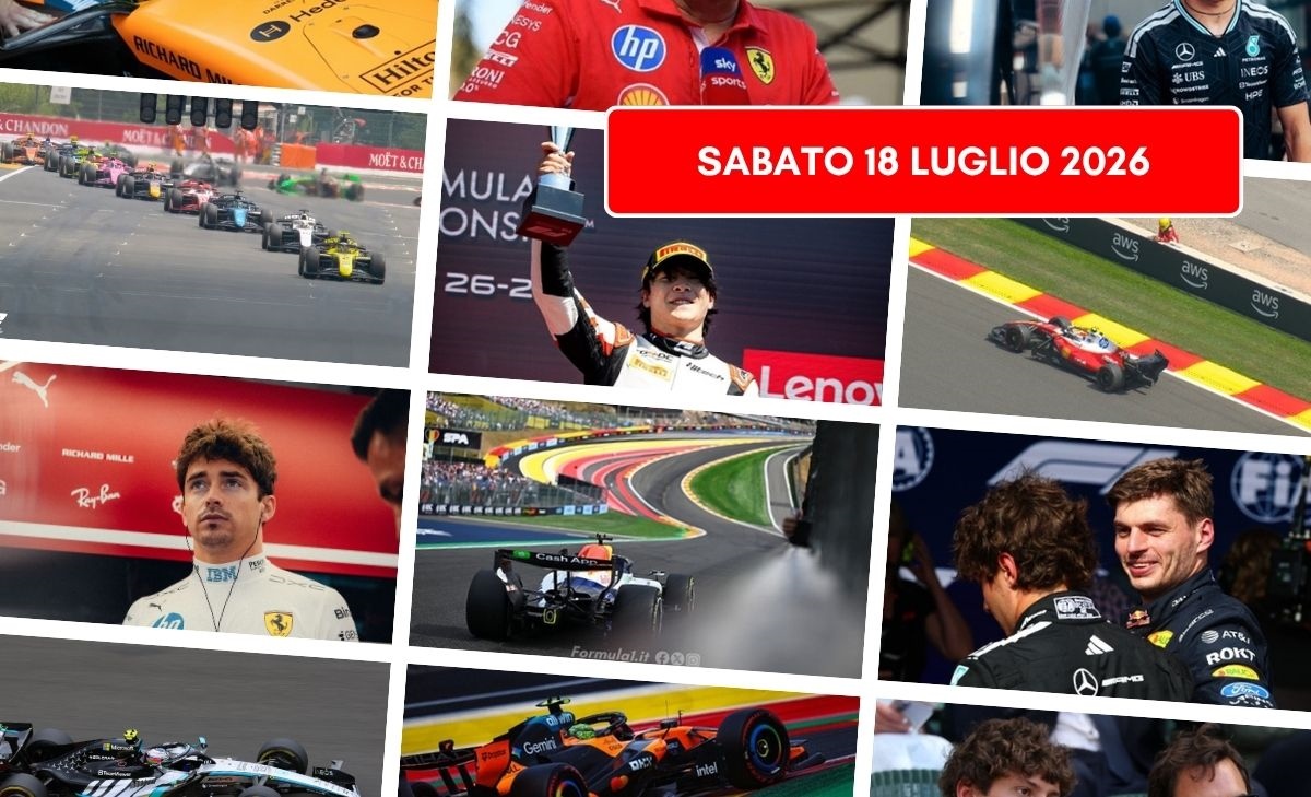 Formula 1, il punto di sabato 18 luglio 2026: Spa riaccende le emozioni 