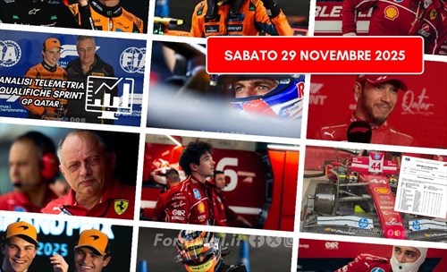 Formula 1, il punto di sabato 29 novembre 2025: Piastri ci prova, la Ferrari affonda