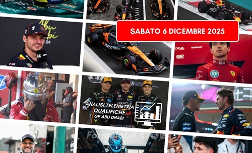 Formula 1, il punto di sabato 6 dicembre 2025: sogni, emozioni e speranze 