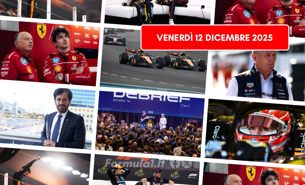 Formula 1, il punto di venerdì 12 dicembre 2025: tempus fugit