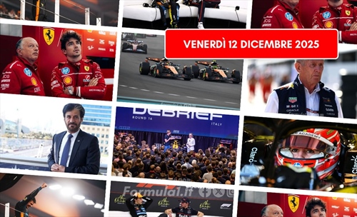 Formula 1, il punto di venerdì 12 dicembre 2025: tempus fugit
