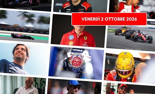 Formula 1, il punto di venerdì 2 ottobre 2026