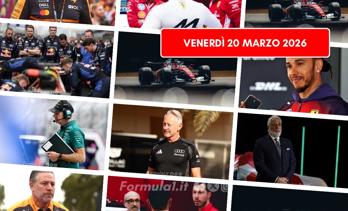 Formula 1, il punto di venerdì 20 marzo 2026: Audi, Aston Martin inizio difficile