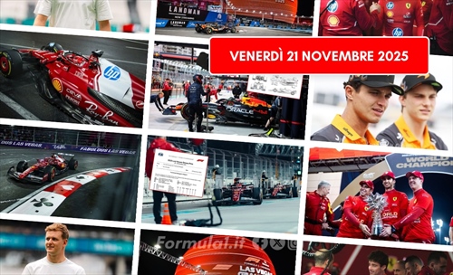 Formula 1, il punto di venerdì 21 novembre 2025: é solo venerdì 