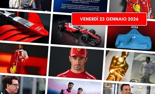 Formula 1, il punto di venerdì 23 gennaio 2026: Cuore rosso  - Formula 1, il punto di venerdì 24 gennaio 2026: Cuore rosso 